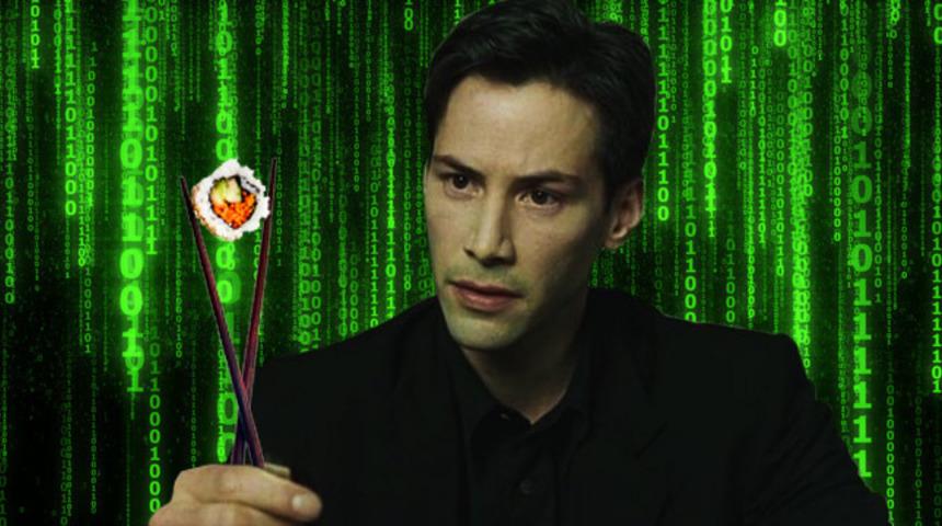 Matrix filminin gizemli kodları aslında suşi tarifiymiş 