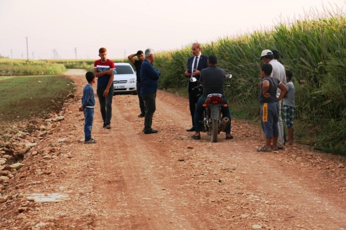 Ak&ccedil;akale&rsquo;de yol yapım &ccedil;alışmaları devam ediyor