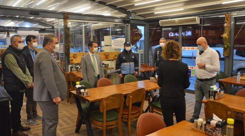 Vali Aktaş Covid-19 denetimlerine katıldı