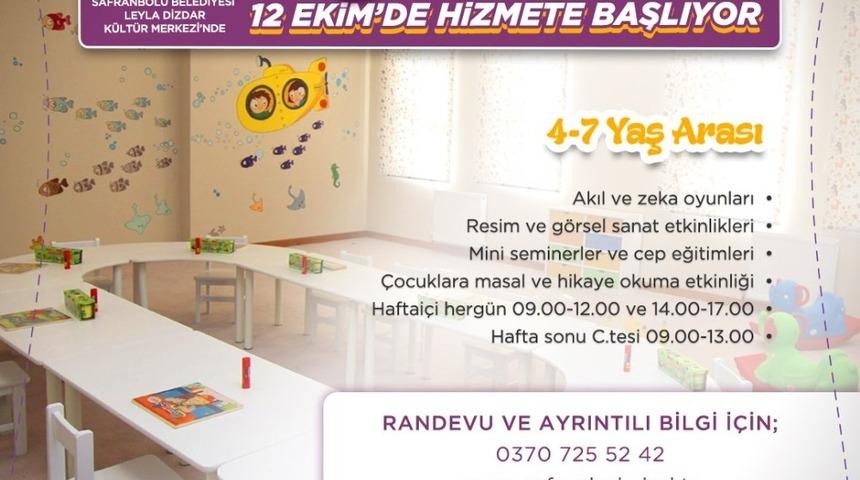 Safranbolu Belediyesi "Safran Oyun Evi" hizmete başlıyor