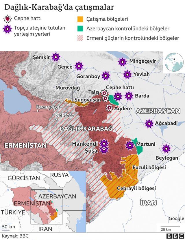 Dağık Karabağ haritası