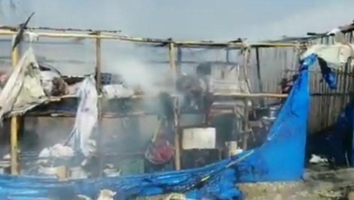 Tarım işçisi ailenin çadırı yandı G1