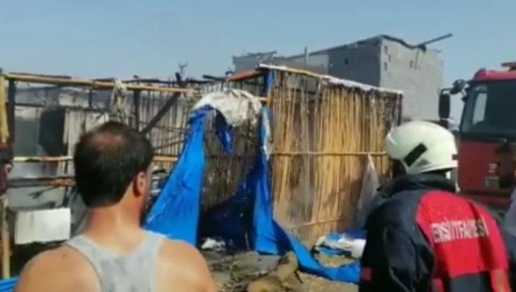 Tarım işçisi ailenin çadırı yandı G3