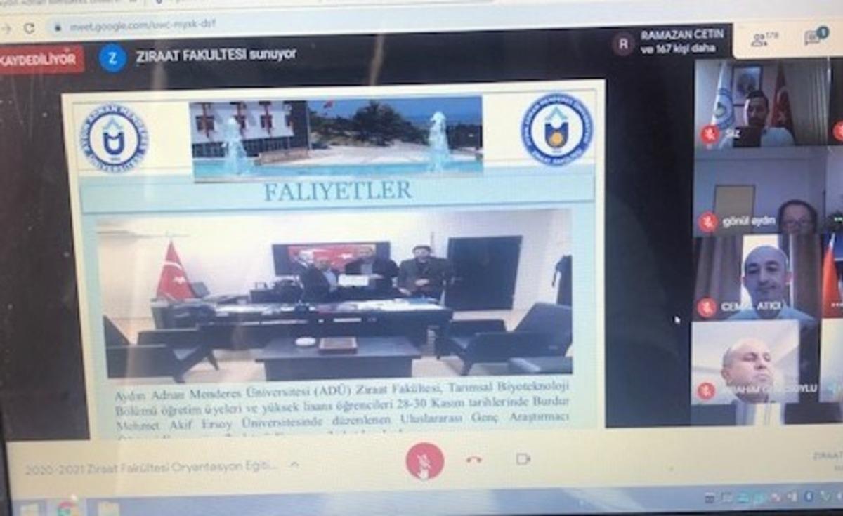 AD&Uuml; Ziraat Fak&uuml;ltesi tanışma ve uyum ve toplantısı ger&ccedil;ekleşti