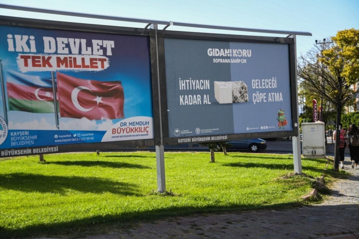 Gıdanı Koru Sofrana Sahip &Ccedil;ık Afişleri Kayseri&rsquo;de Dikkat &Ccedil;ekti