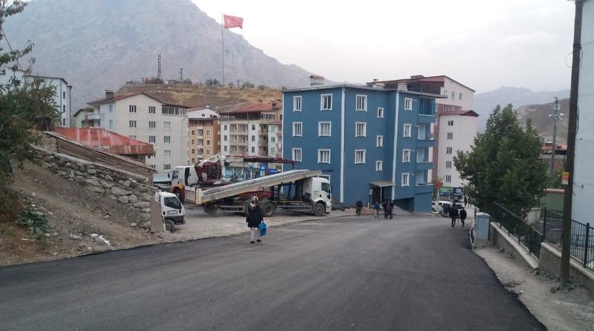 Hakkari Pagan caddesi asfaltlandı