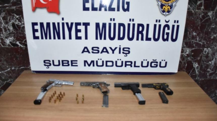 Elazığ’da çeşitli suçlardan aranan 9 şüpheli tutuklandı