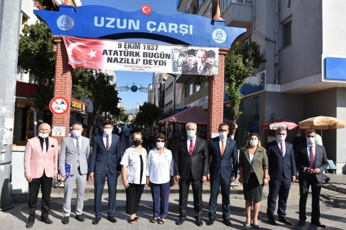 Atat&uuml;rk&rsquo;&uuml;n Nazilli&rsquo;ye gelişi t&ouml;renlerle kutlandı