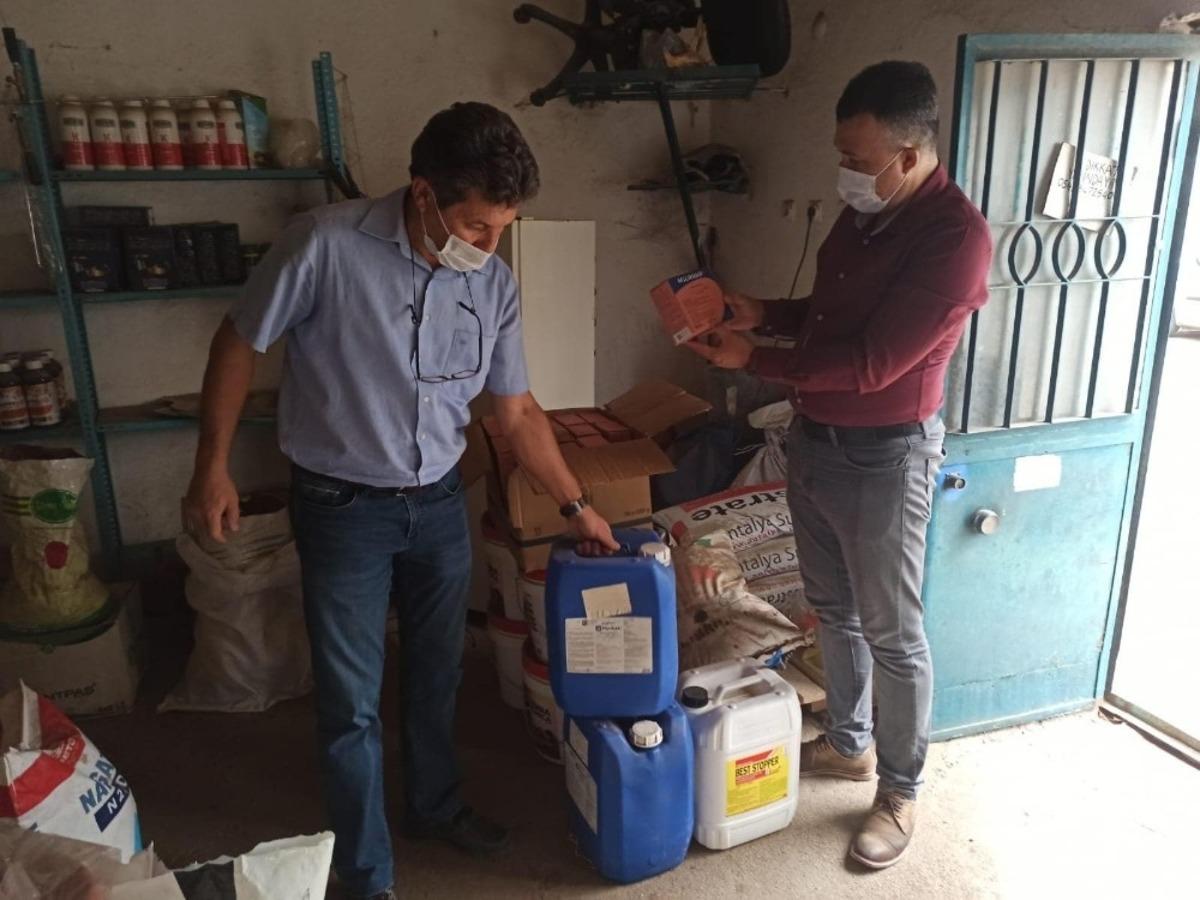 Ka&ccedil;ak zirai ila&ccedil; satan iş yerine baskın