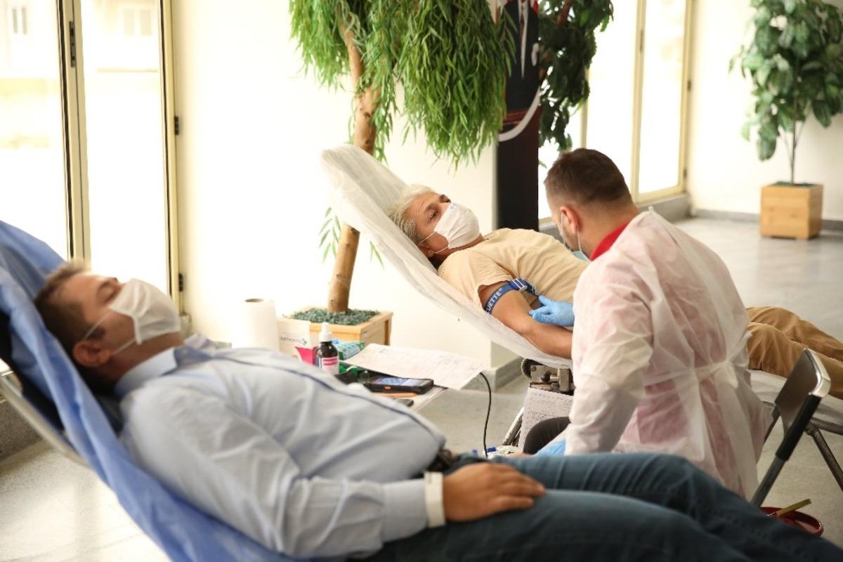 B&uuml;y&uuml;kşehir personeli kan bağışında bulundu