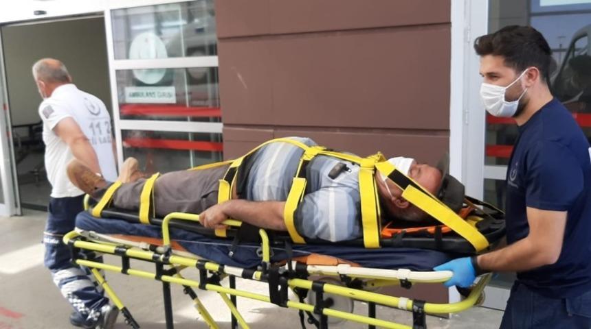 Y&uuml;ksekten d&uuml;şen iş&ccedil;i yaralandı