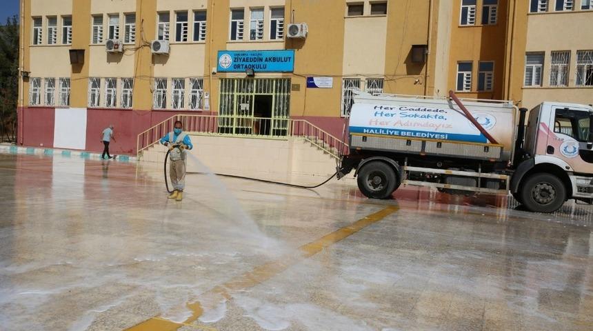 Haliliye’de okullarda dezenfekte çalışmaları