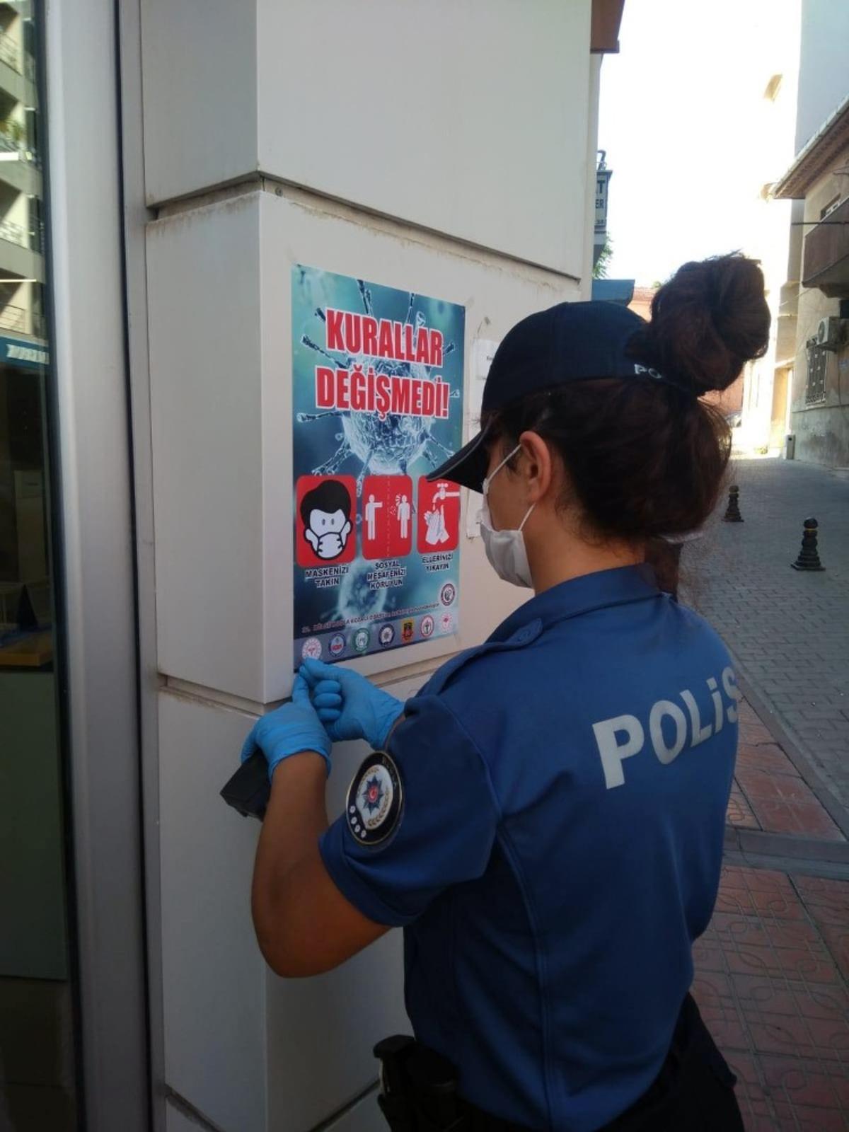 Korona ile afişli m&uuml;cadele