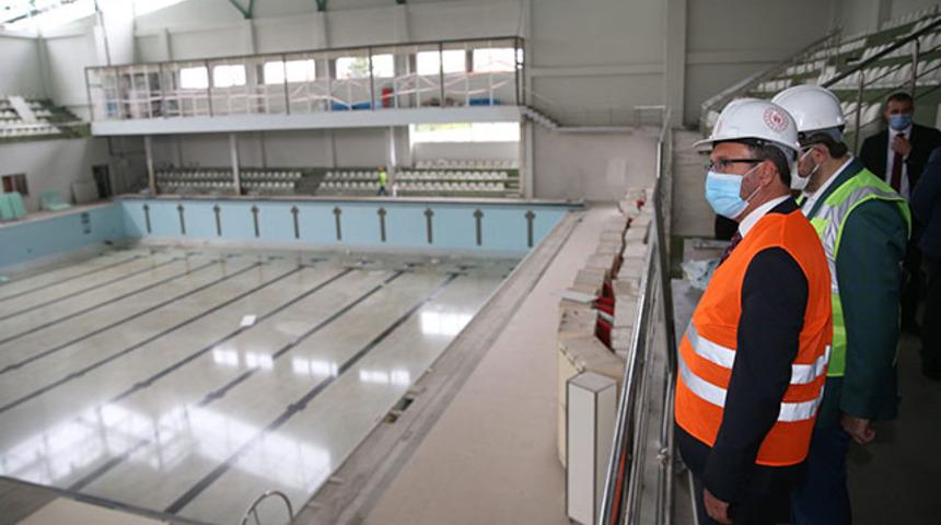 Bakan Kasapoğlu, G&uuml;ng&ouml;ren'deki spor tesislerini inceledi