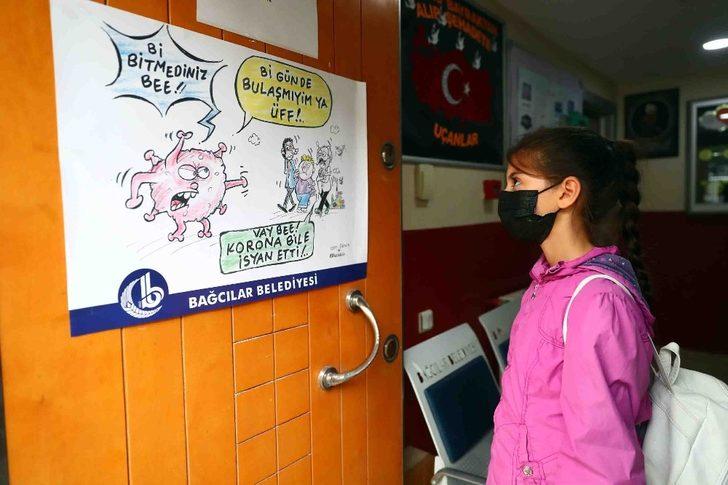 Çocuklar virüs tedbirlerini karikatürle öğreniyor G2