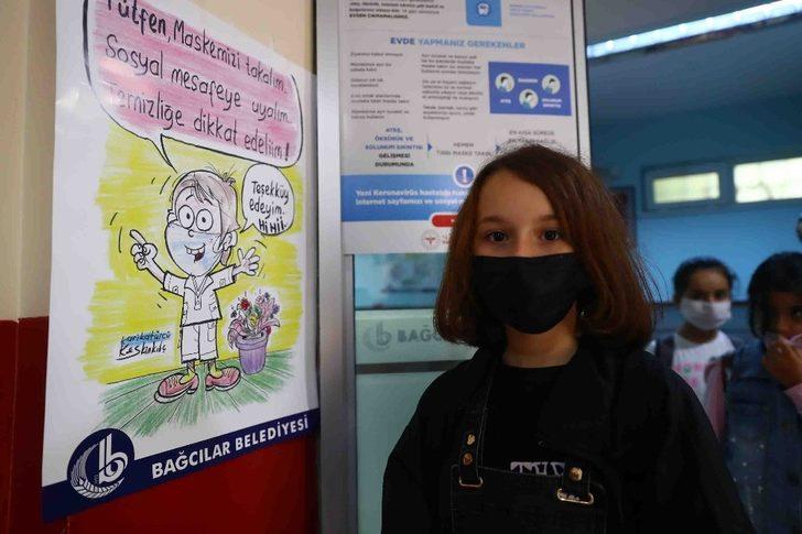 Çocuklar virüs tedbirlerini karikatürle öğreniyor G3