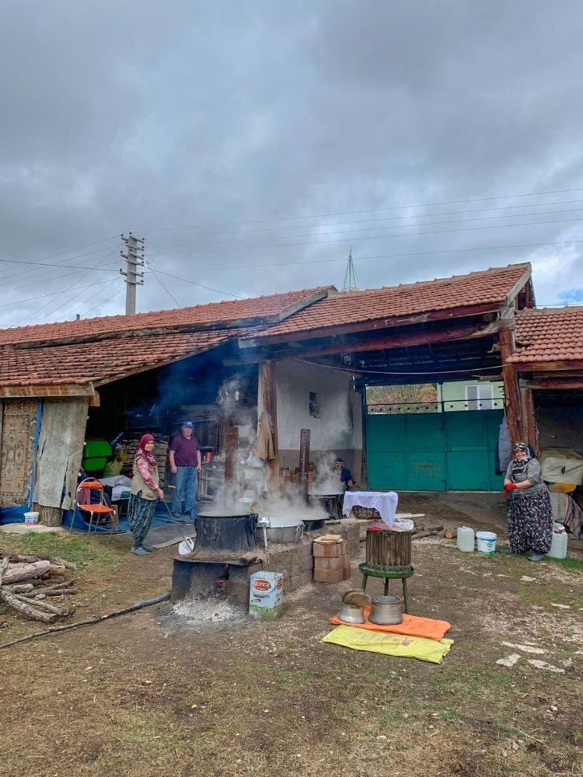 İdrisyayla&rsquo;nın meşhur pekmezi yapılmaya başlandı