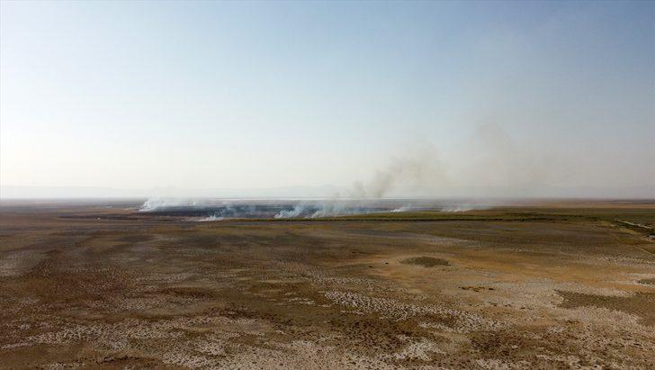 GÜNCELLEME - Kayseri'de Sultan Sazlığı Milli Parkı'nda çıkan yangın söndürüldü G1