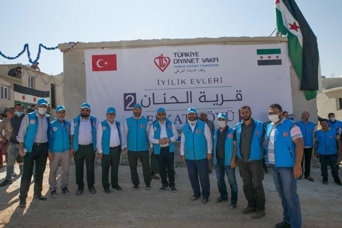 T&uuml;rkiye Diyanet Vakfından Suriyeli savaş mağdurlarına &ldquo;İyilik Konutu&rdquo;