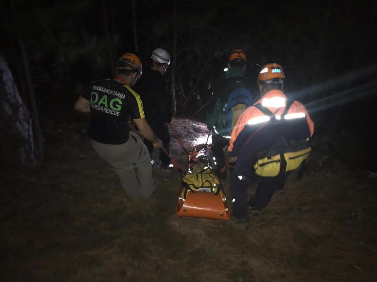 Y&uuml;r&uuml;y&uuml;şe &ccedil;ıkan 2 arkadaş dağda mahsur kaldı