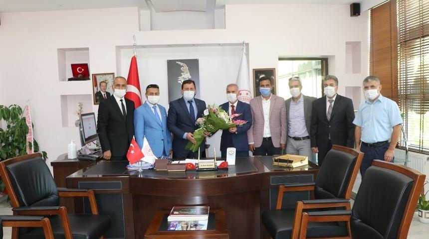 Kahramanmaraş Gen&ccedil;lik ve Spor Şube M&uuml;d&uuml;rlerinden Kabak&ccedil;ı&rsquo;ya ziyaret