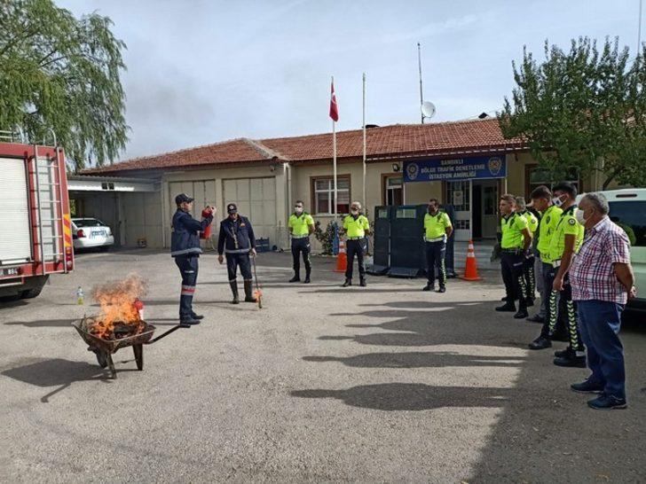 Sandıklı’da yangın söndürme eğitimleri devam ediyor G5
