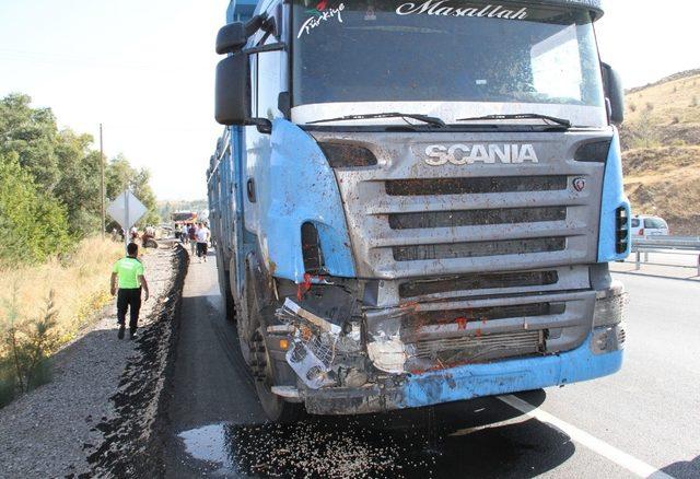 Traktör ikiye ayrıldı, baba oğul ağır yaralandı