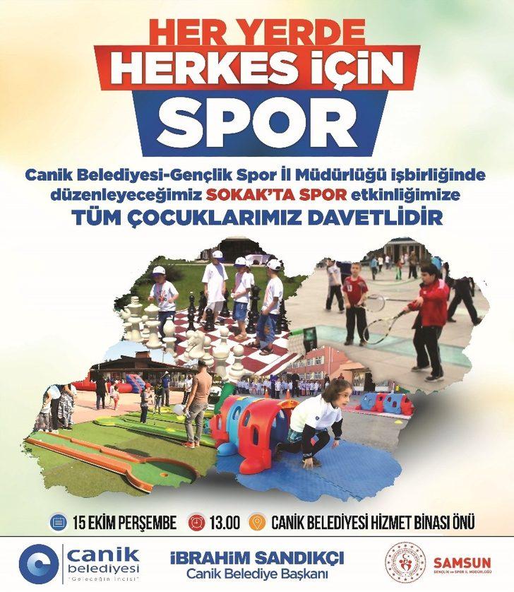 Canik’ten “Sokakta Spor” etkinliği G4