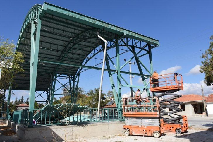 Oklubalı pazar yerinin cephesi kaplanıyor G3