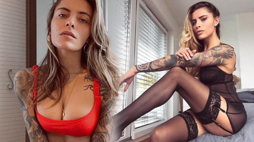 Karius'un sevgilisi Sophia Thomalla, yeni mesleğiyle herkese ters k&ouml;şe yaptı