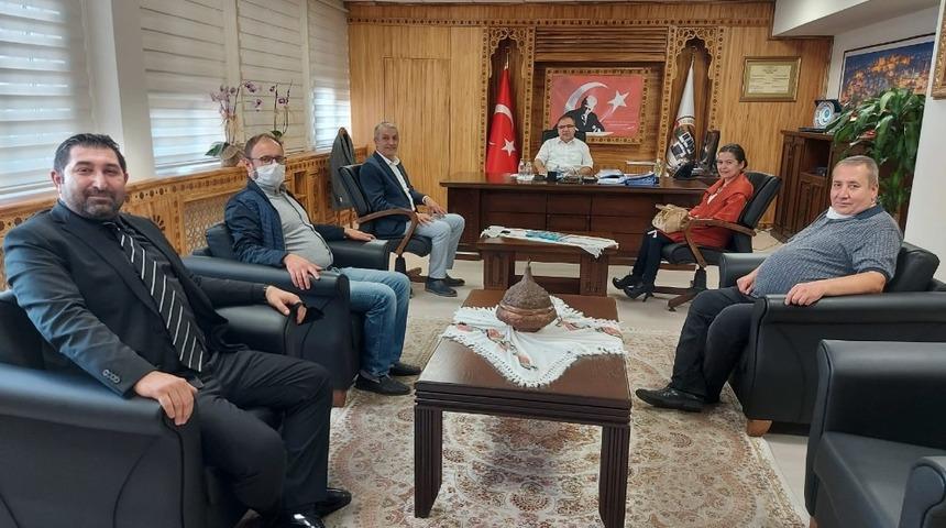 Gazetecilerden Kaymakam Türköz’e hayırlı olsun ziyareti