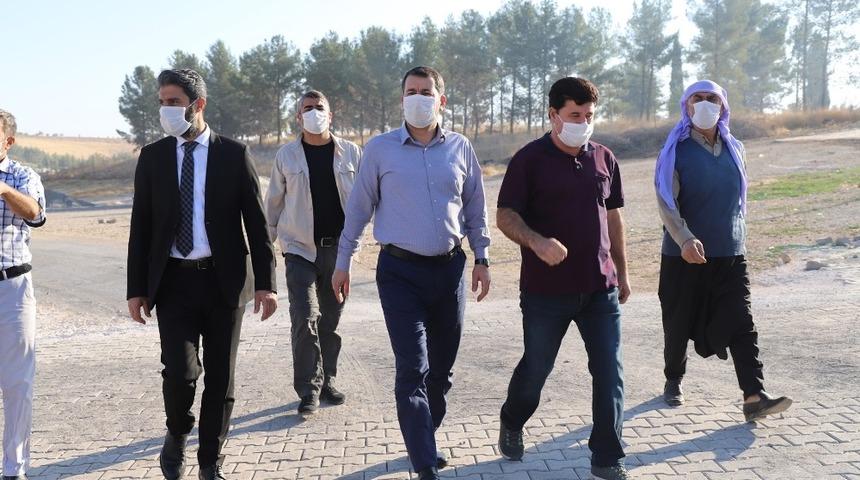 Baydilli kırsaldaki &ccedil;alışmaları denetledi