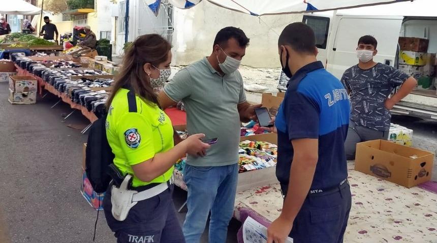 Söke’de pazaryerlerinde HES kodu uygulaması başladı.