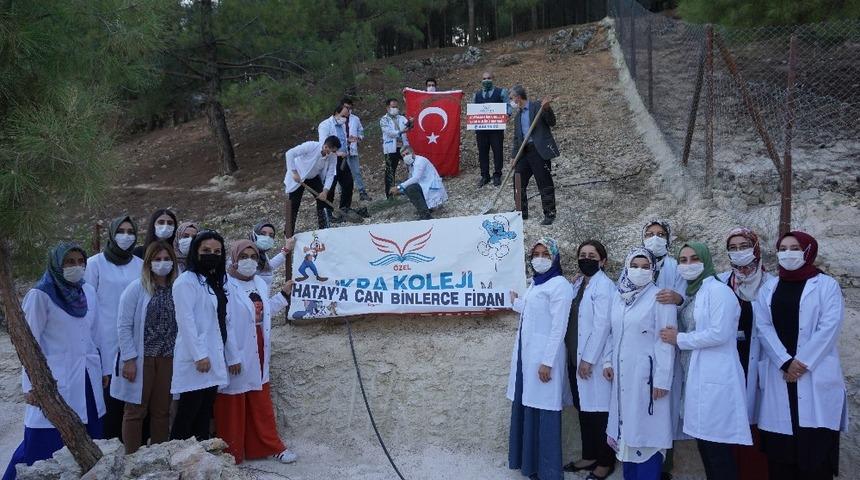 İkra Koleji, Hatay anısına fidanları toprakla buluşturdu