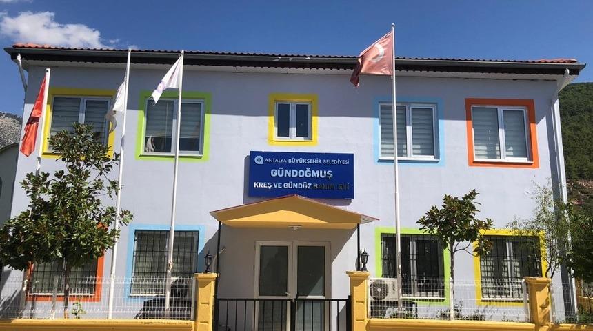 G&uuml;ndoğmuş&rsquo;taki kreşe son r&ouml;tuşlar yapılıyor