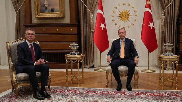 NATO Genel Sekreteri Stoltenberg, Ankara'da Cumhurbaşkanı Erdoğan ile görüştü