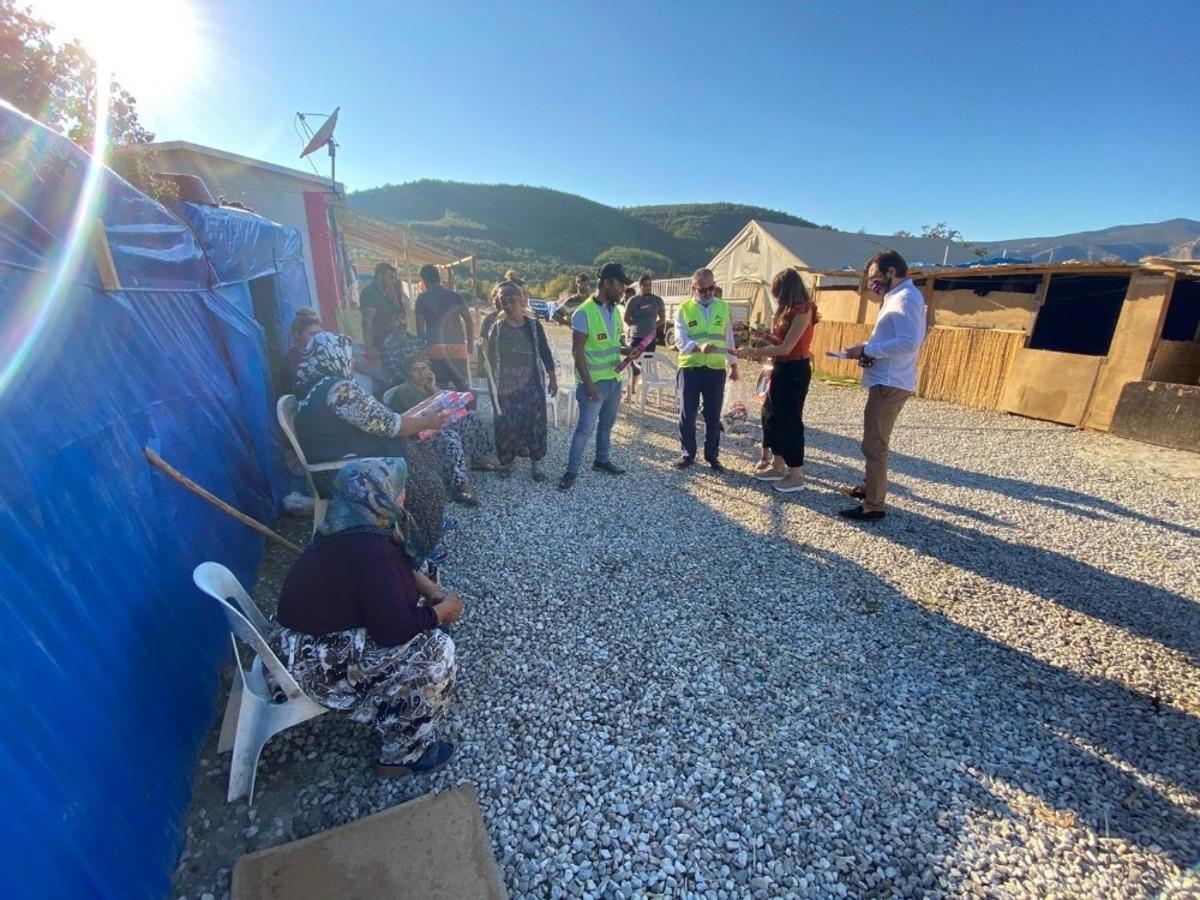 &Ccedil;adır kentte anlamlı yardım