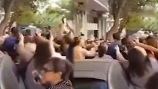 Eski Gürcistan Devlet Başkanı Saakashvili'ye Atina'da yumruklu saldırı