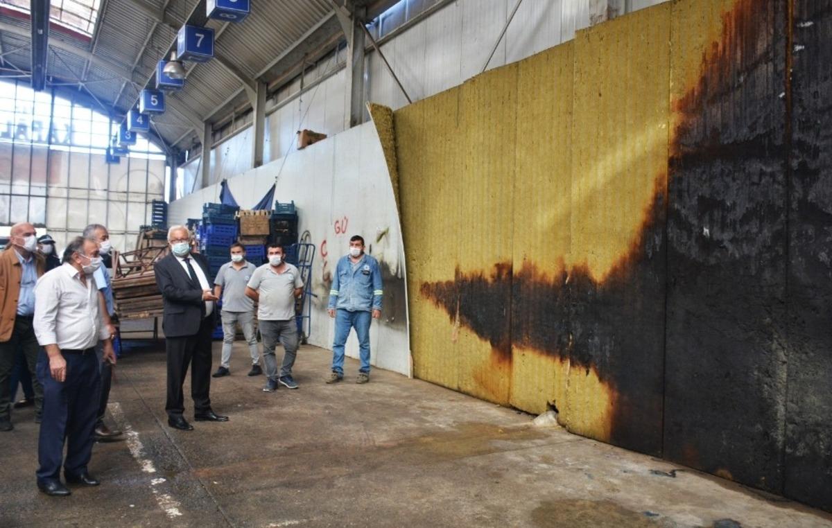 Posbıyık&rsquo;tan pazar esnafına ge&ccedil;miş olsun ziyareti