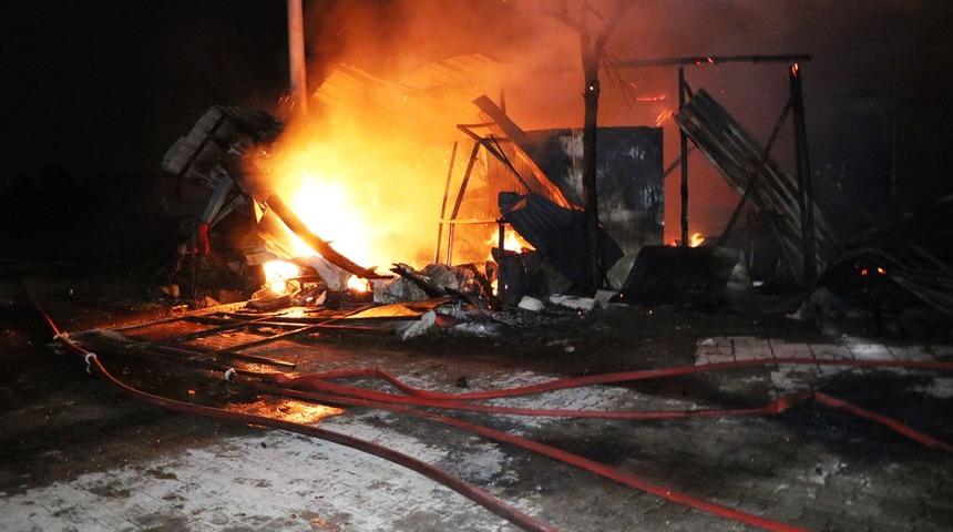 Sakarya'da anız yangını büyüdü, ev ve depo alev topuna döndü