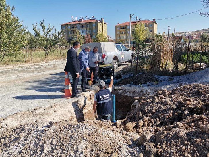 Altıntaş’ta içme suyu hattı çalışması G1