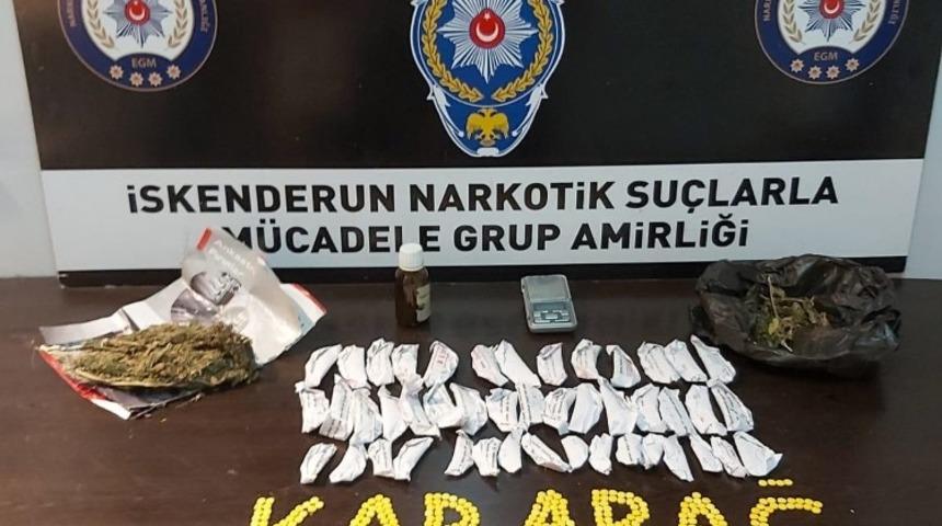 İskenderun&rsquo;da uyuşturucu ve asayiş operasyonu