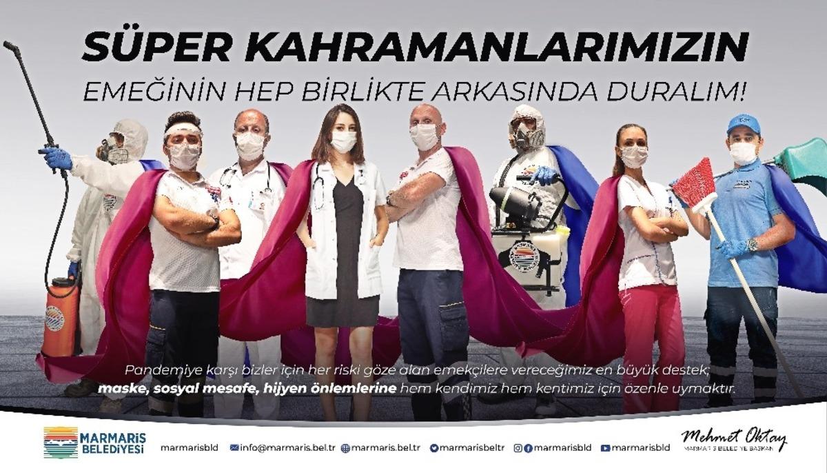 Marmaris&rsquo;te &ldquo;S&uuml;per Kahramanlar&rdquo; kamera karşısına ge&ccedil;ti