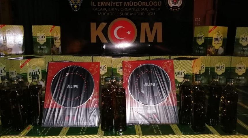 Gaziantep’te 3 bin şişe kaçak zeytinyağı ele geçirildi