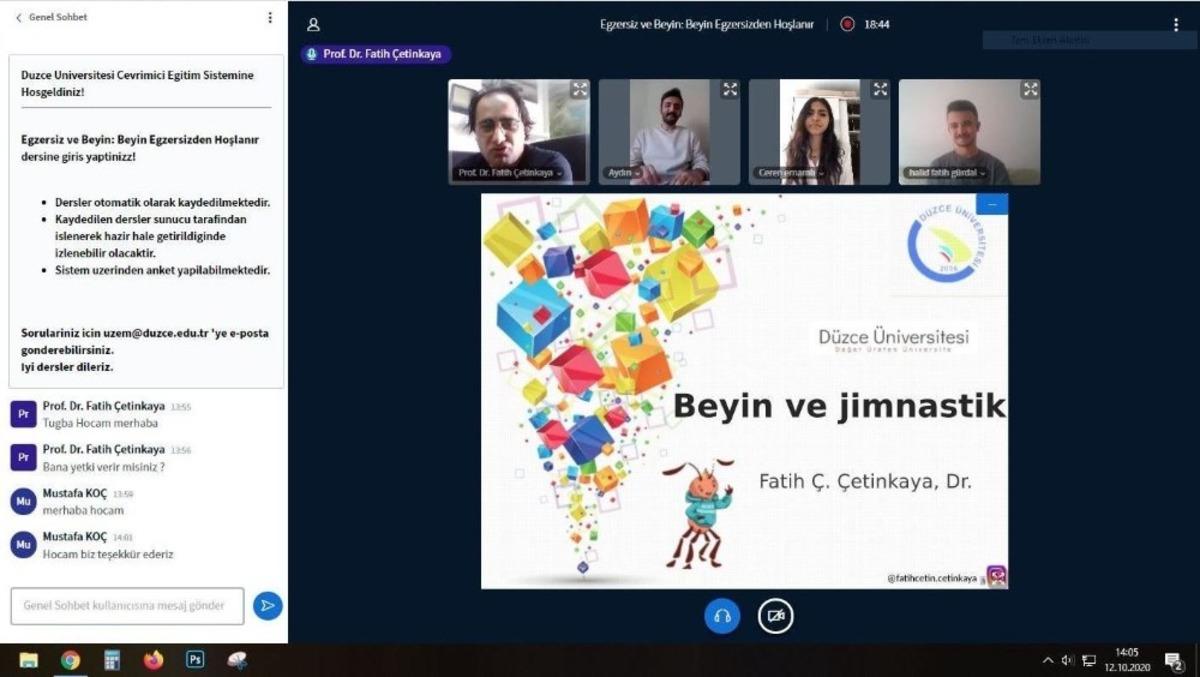 D&uuml;zce &Uuml;niversitesi uzaktan uyum programlarını başlattı