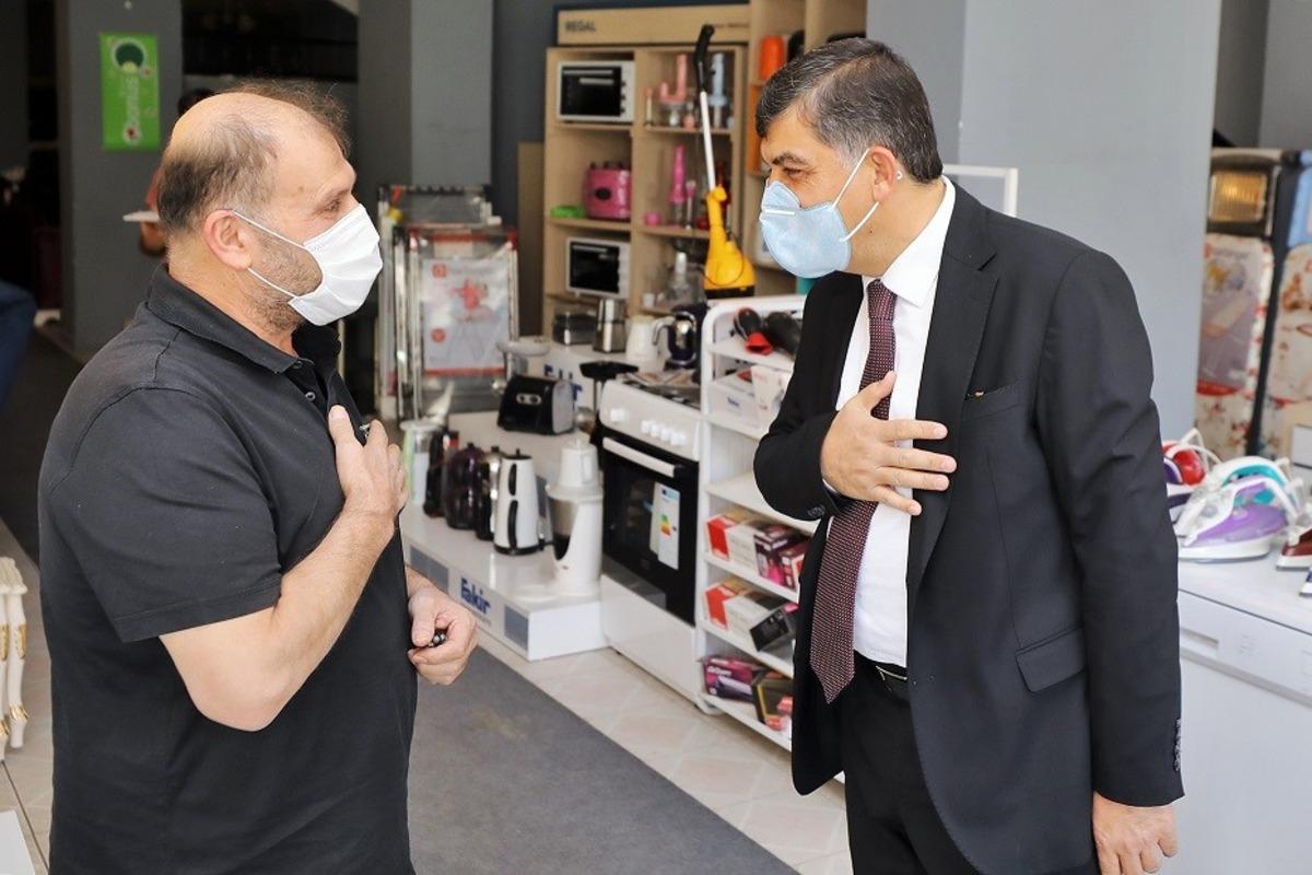 Başkan Fadıloğlu&rsquo;ndan Esnaf Ziyareti
