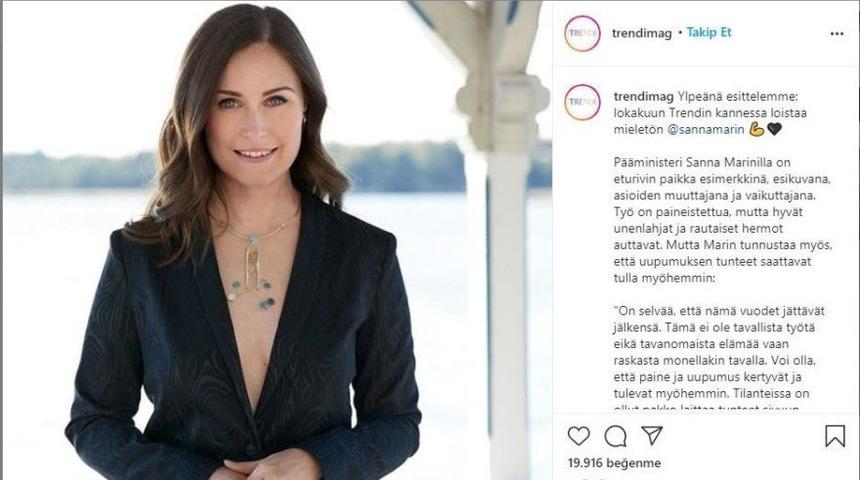 Finlandiya Başbakanı’nın derin göğüs dekoltesi ülkeyi karıştırdı