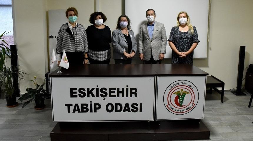 Başkan Ata&ccedil;&rsquo;tan Tabip Odası&rsquo;na ziyaret