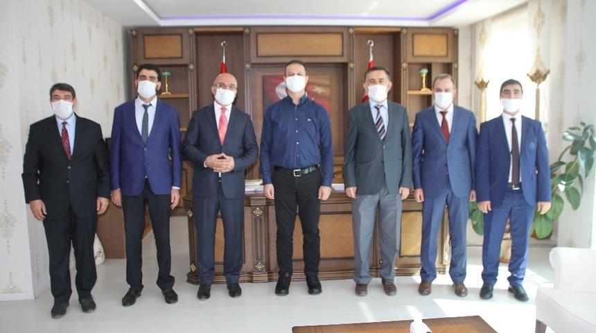 M&uuml;ft&uuml; İmamoğlu&rsquo;ndan Kaymakam Yal&ccedil;ın&rsquo;a ziyaret