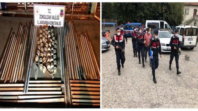 Yüksek gerilim hattındaki 6 ton galvanizi çalmışlar: 5 şüpheli gözaltında
